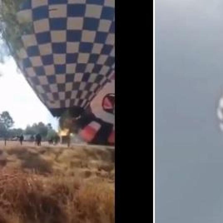 Lángoló hőlégballonból kizuhant ki egy férfi, nem élte túl - videóval