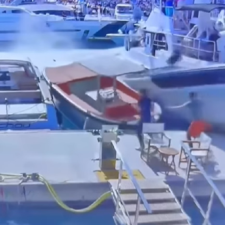 Rémisztő hajóbaleset történt a Monacói Nagydíjra érkező jachtok között, videó készült az ütközésről